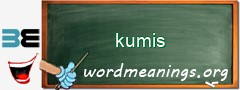 WordMeaning blackboard for kumis